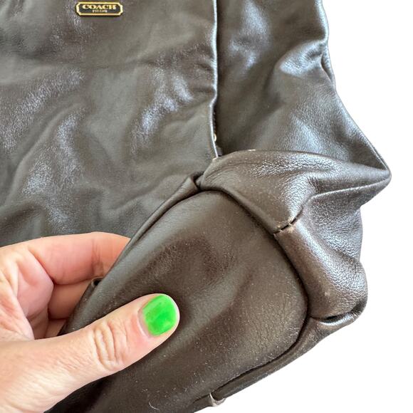 Coach Madison Isabelle Leather Satchel Brown - Picture 8 of 13